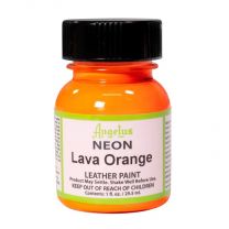Angelus Acrylic Leather paint NEON Lava Orange 130