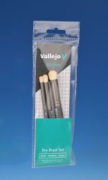 Vallejo Dry Brush Penselen set (3 Stuks)